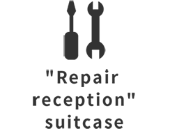 Repair reception suitcase